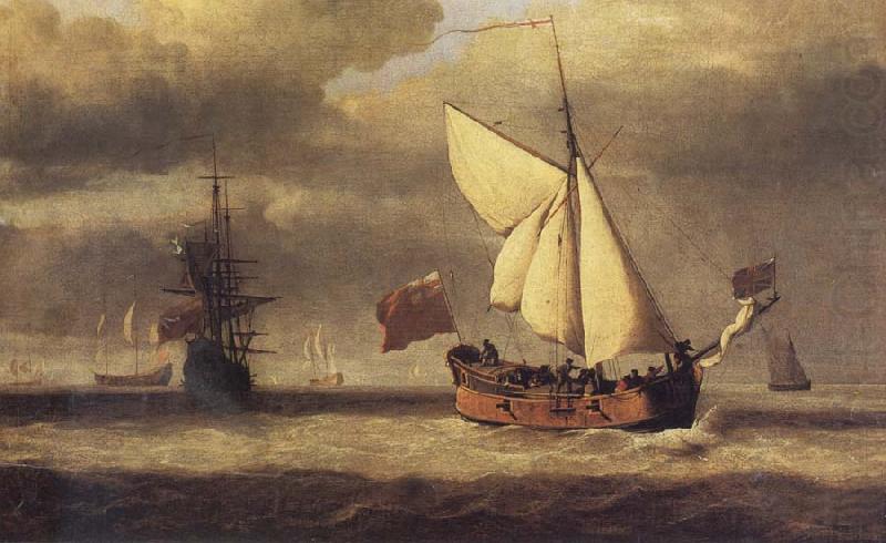VELDE, Willem van de, the Younger The Yacht Royal Escape Close-hauled in a Breeze oil painting picture
